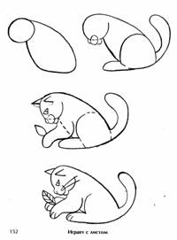 Рисуем кошку