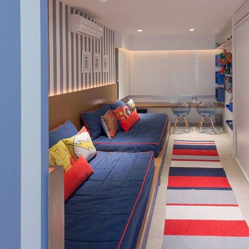как расположить мебель в детской комнате: спальная зона