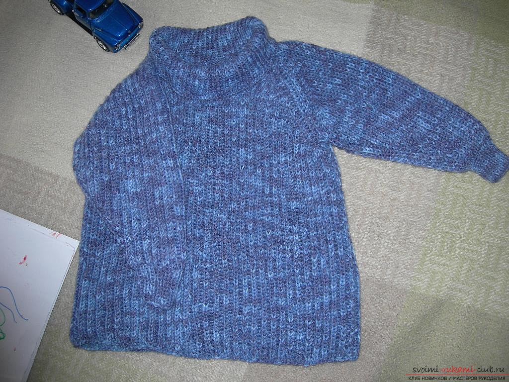 свитер-реглан для ребенка. Фото №7